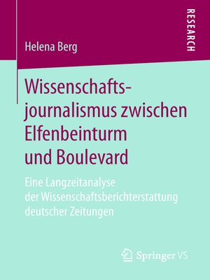 cover image of Wissenschaftsjournalismus zwischen Elfenbeinturm und Boulevard